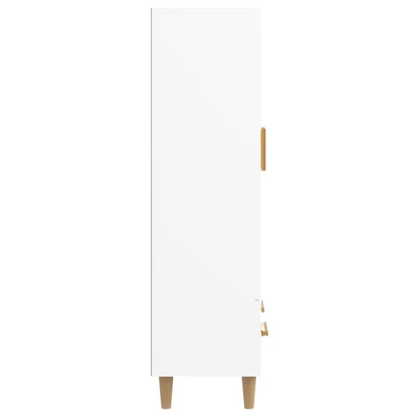 vidaXL Highboard hvit 70x31x115 cm konstruert tre