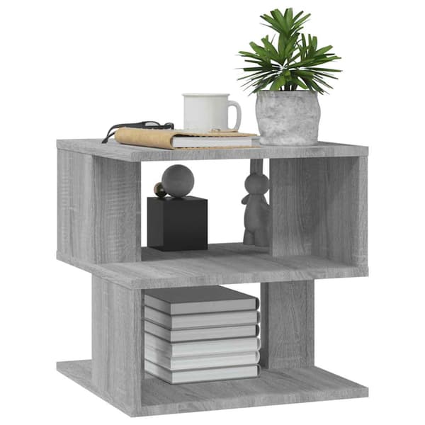 vidaXL Sidebord grå sonoma 40x40x40 cm konstruert tre