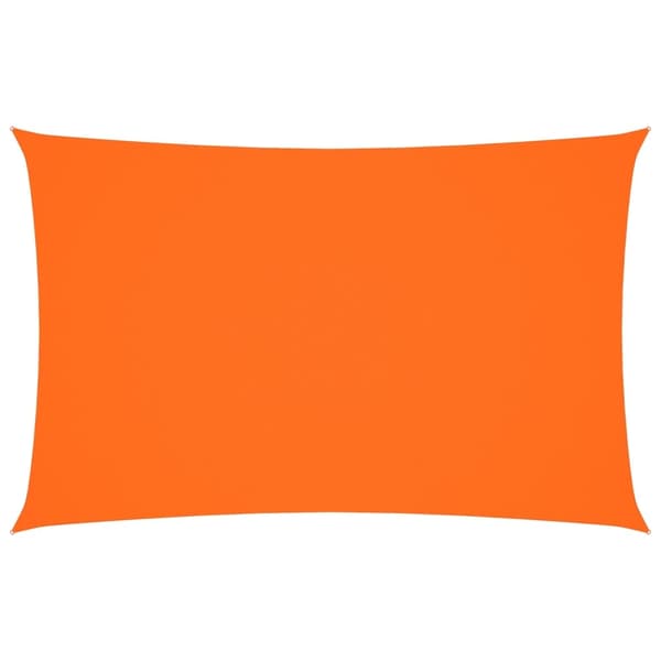 vidaXL Solseil oxfordstoff rektangulær 2x5 m oransje