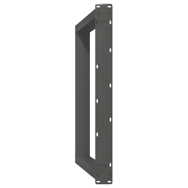 vidaXL Matbordsben U-formad 2 st antracit 100x(72-73) cm stål