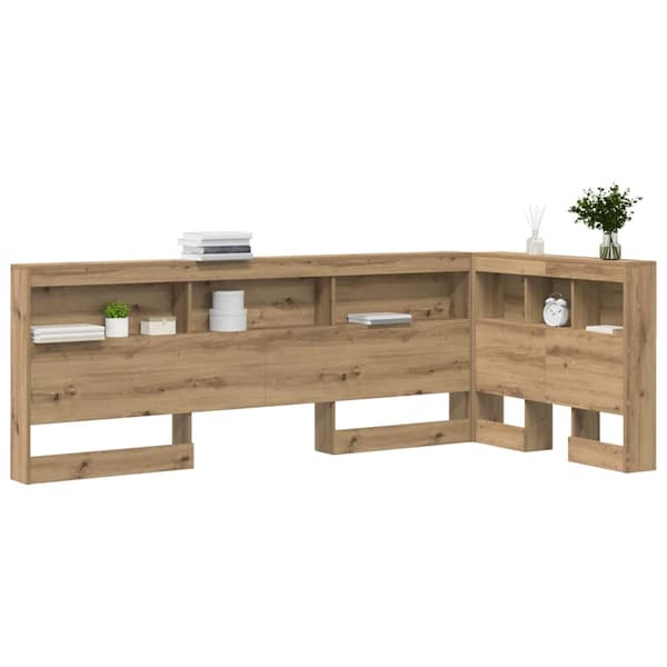 vidaXL Lagringshodegavl Artisan Eik Konstruert tre