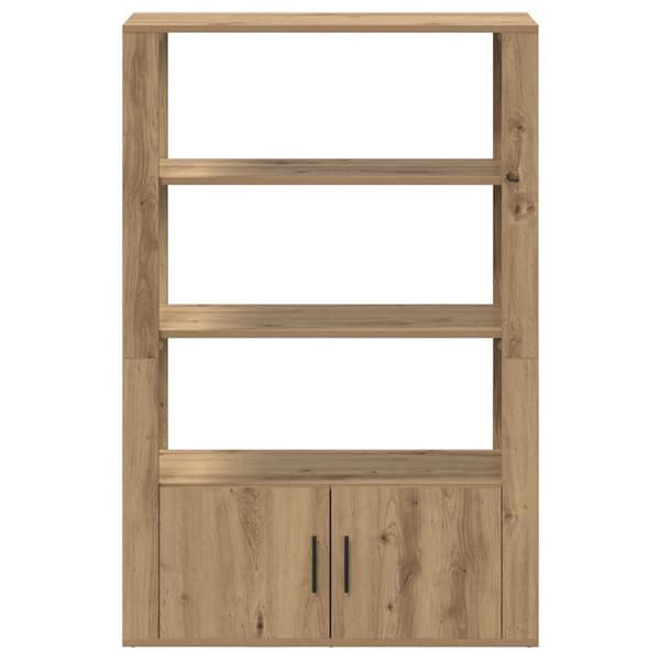 vidaXL Serviesskap artisan eik 30 x 80 x 119.5 cm Konstruert tre