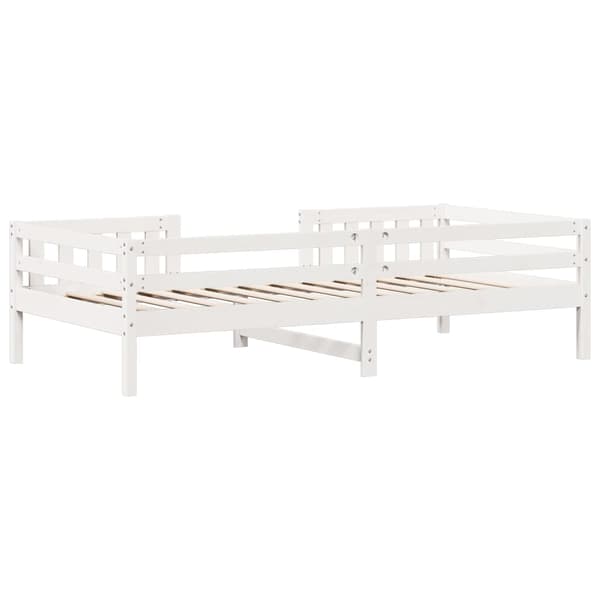vidaXL Dagbädd Vit 80x200 cm massiv furu