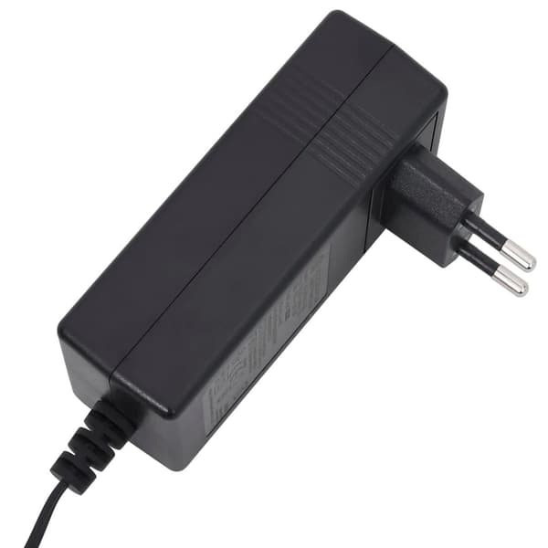 vidaXL Elektrisk massagefåtölj mörkbrun tyg