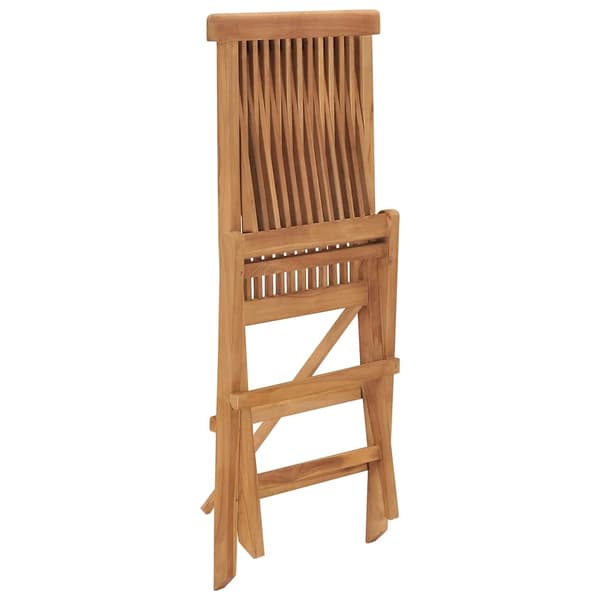vidaXL Klappstoler 2 stk heltre teak