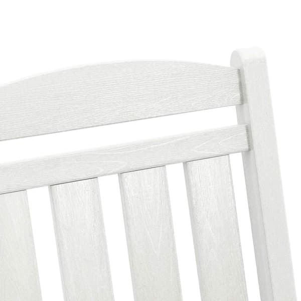 vidaXL Gyngestol 3 pcs Hvit Polyethylen