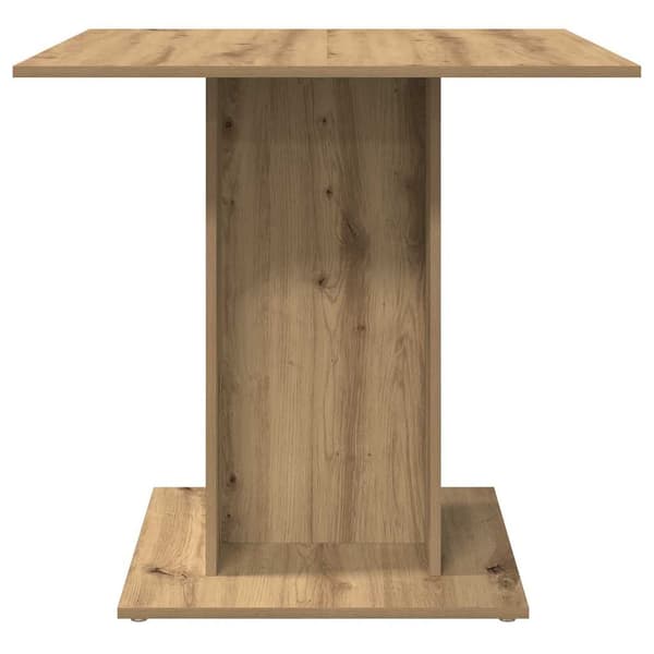 vidaXL Spisebord artisan eik 80x80x75 cm konstruert tre