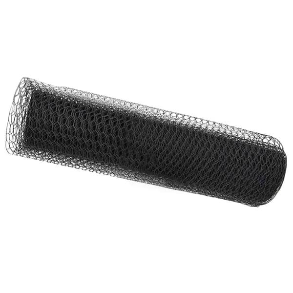 vidaXL Hexagonstängsel Grå 0,5 x 10 m PVC