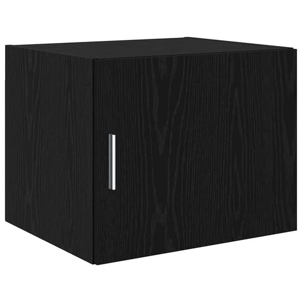 vidaXL Serviesskap 3 pcs Svart Eik