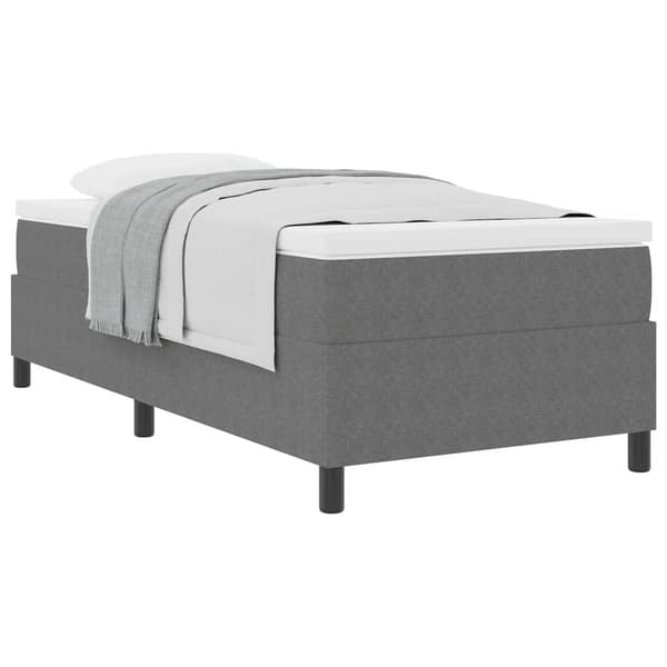 vidaXL Bäddfjäder Ljusgrå och vit. 90 x 200 cm Kordread tyg