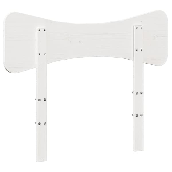 vidaXL Hodegavl hvit 100 cm heltre furu