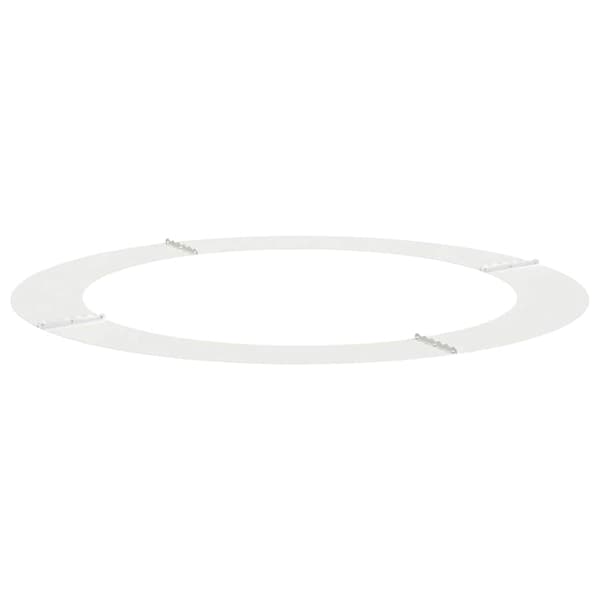 vidaXL lämplig för Flat trädring Vit Ø90 / 120 cm Stål