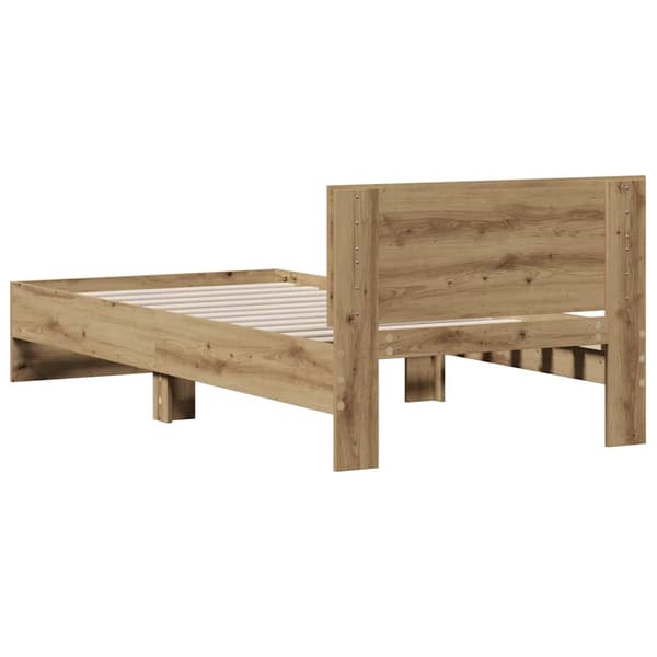 vidaXL Sengestamme artisan eik 90 x 200 cm Konstruert tre