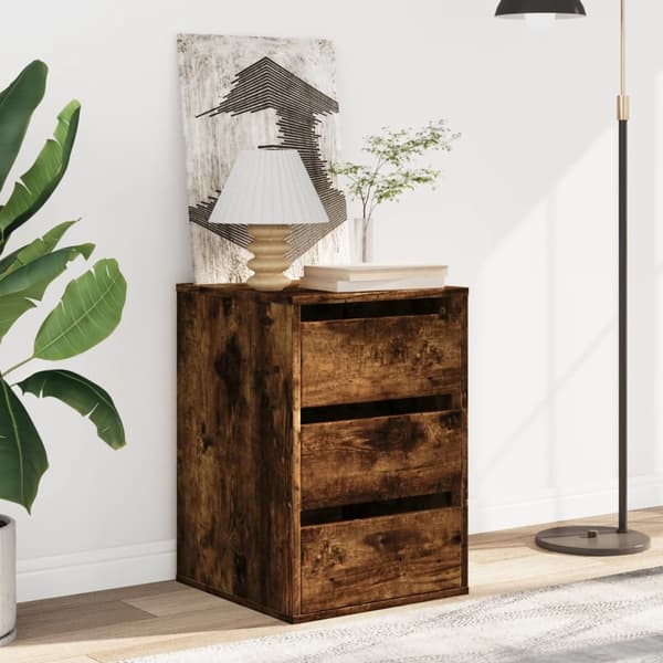 vidaXL Kommode røkt eik 40x41x58 cm konstruert tre