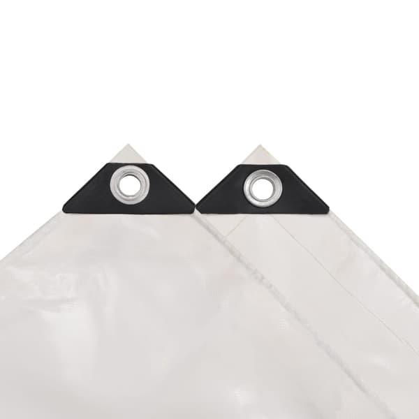 vidaXL Presenning 650 g/m² 3x4 m vit