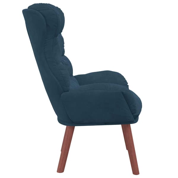 vidaXL fåtölj Blå 69 x 74 x 93 cm Sammet