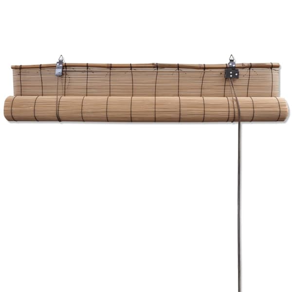 vidaXL Rullgardin bambu 2 st 80 x 160 cm brun