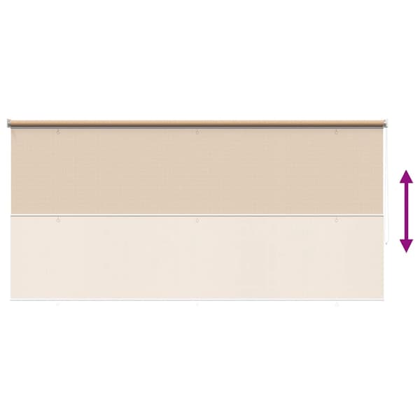 vidaXL Rullgardin utomhus 400x140 cm beige