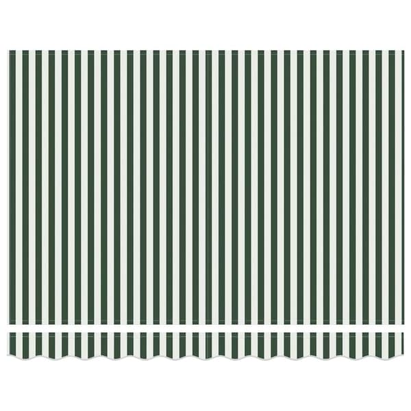 vidaXL Markis Grön och Vit 300 x 250 x 165 cm Polyester