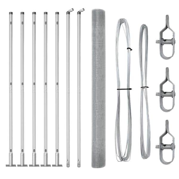 vidaXL Stängselstolpe Silver