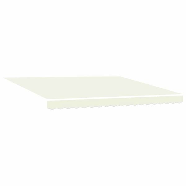 vidaXL Utfällbar markis Kräm 400 × 300 cm Polyester och aluminium