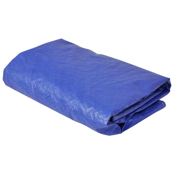 vidaXL Poolöverdrag 2 st PE runt 540 cm 90 g/m²