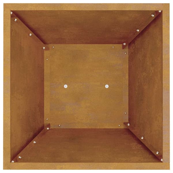 vidaXL Søyleplanter 2 pcs sølv 35 x 35 x 73 cm