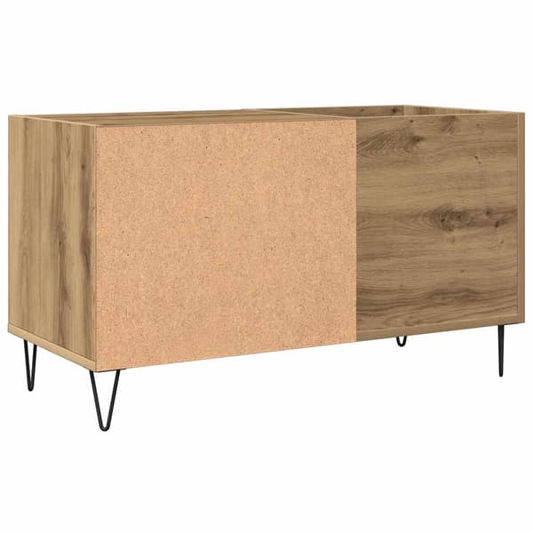 vidaXL Plateskap artisan eik 84,5x38x48 cm konstruert tre