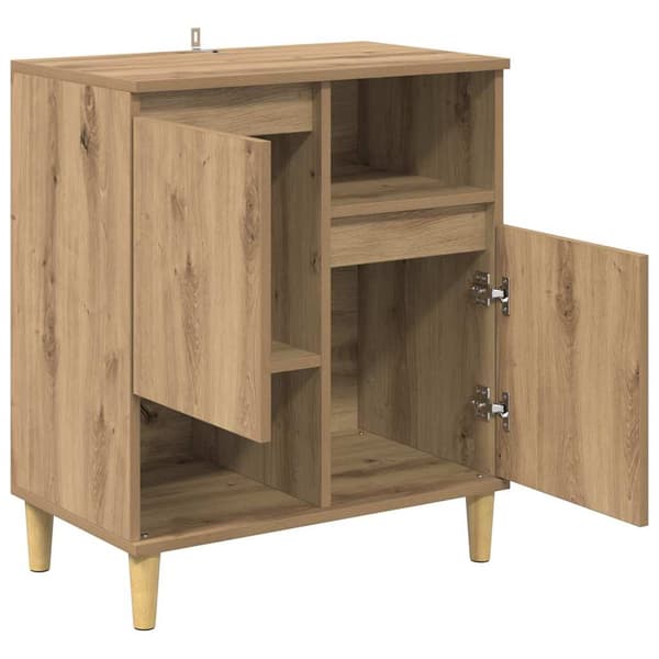 vidaXL Serviesskap artisan eik 35 x 60 x 70 cm Konstruert tre