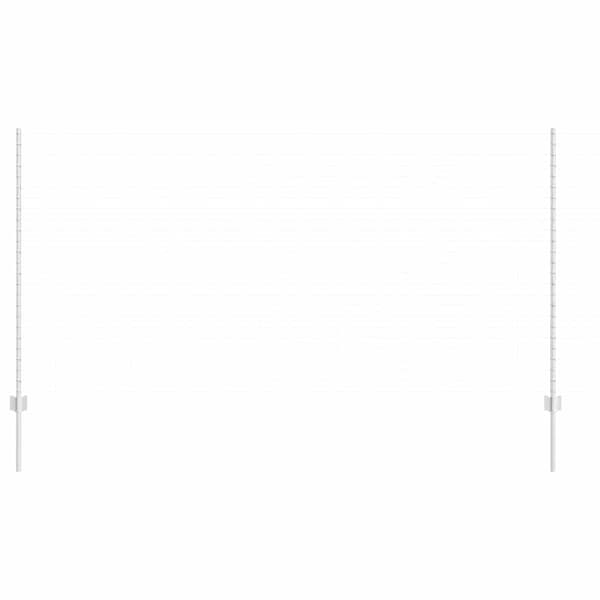 vidaXL Gjerdepåle 5 pcs sølv 140 cm Stål