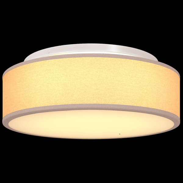 vidaXL Taklampe Gråbrun 38 x 13.5 cm stoff