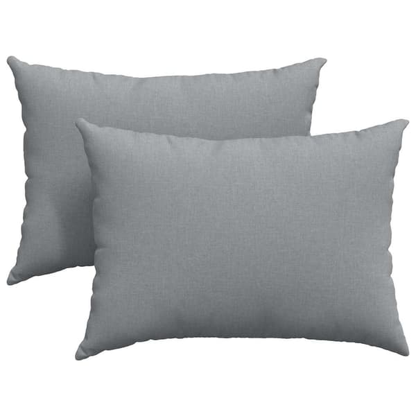 vidaXL Soffkuddar 2 st Ljusgrå 70 x 50 cm tyg