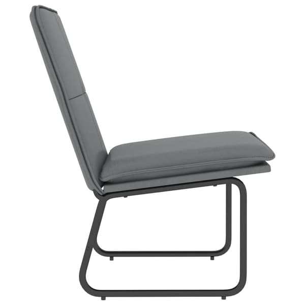 vidaXL Loungestol grå 54x75x76 cm konstläder