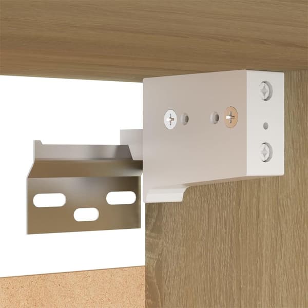 vidaXL Nattbord sonoma eik 30,5x30x30 cm sponplate