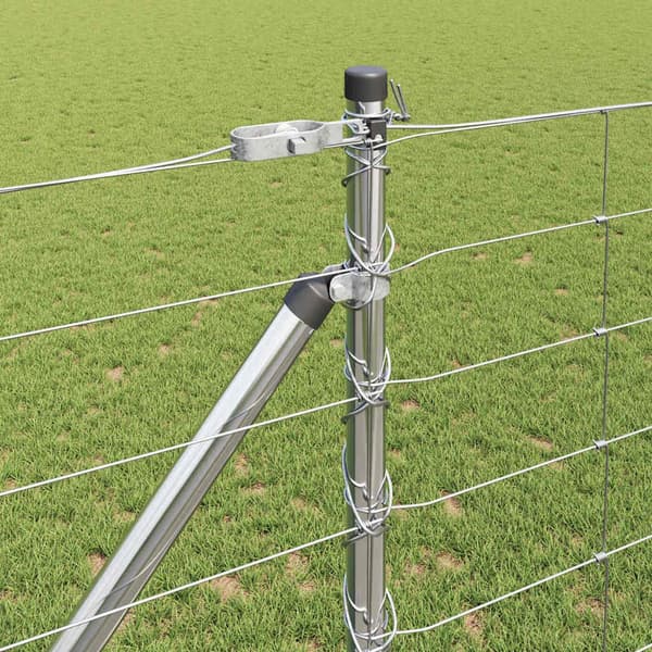 vidaXL Stängselstolpe Galvaniserad 25 x 1,2 m Stål