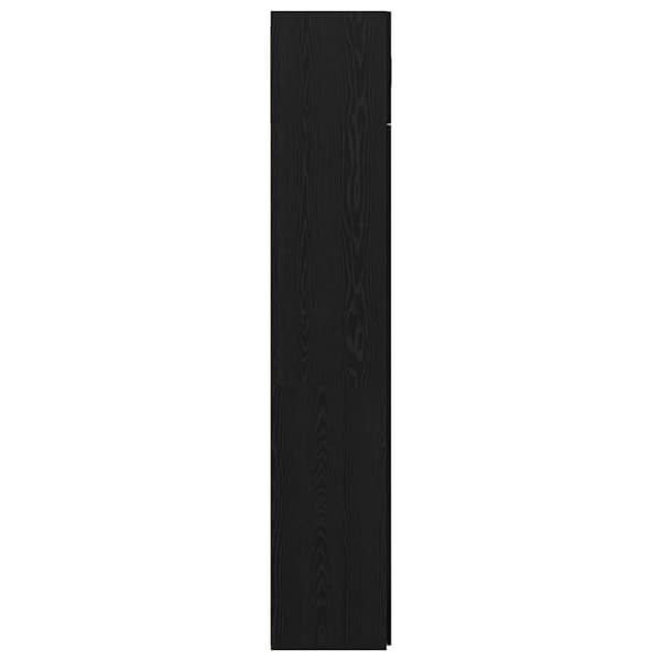 vidaXL Oppbevaringsskap 3 pcs Svart Eik