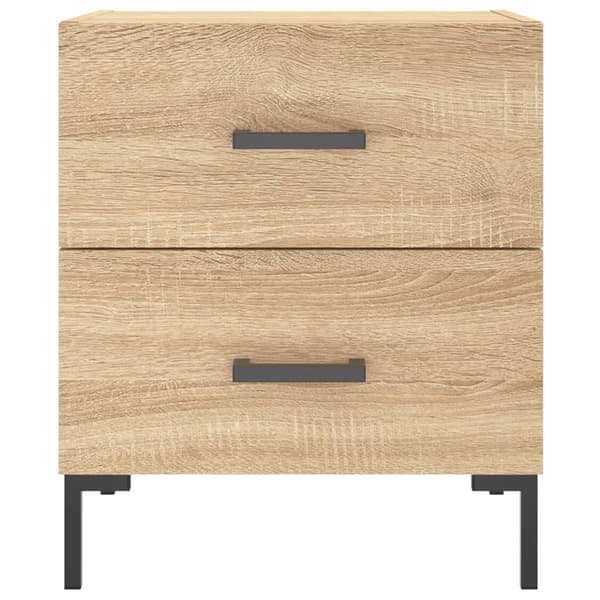 vidaXL Nattbord sonoma eik 40x35x47,5 cm konstruert tre