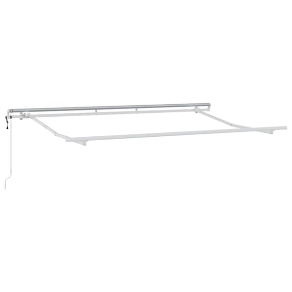 vidaXL Markisram Vit 3,5 x 2 m Metall