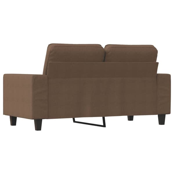 vidaXL 2-sitssoffa brun 120 cm tyg
