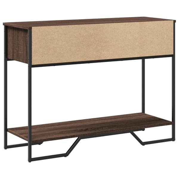 vidaXL Konsollbord brun eik 100x35x74,5 cm konstruert tre