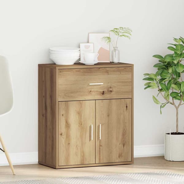 vidaXL Serviesskap Artisan Eik 60 x 31 x 70 cm Konstruert tre