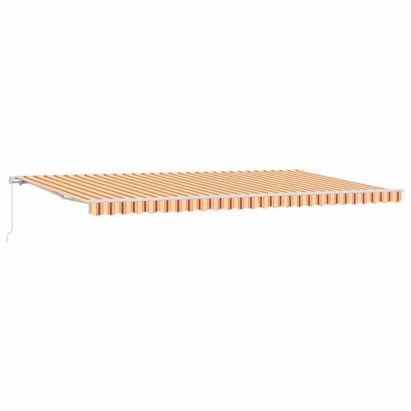 vidaXL Utfällbar markis Gul och Orange 600 × 300 cm