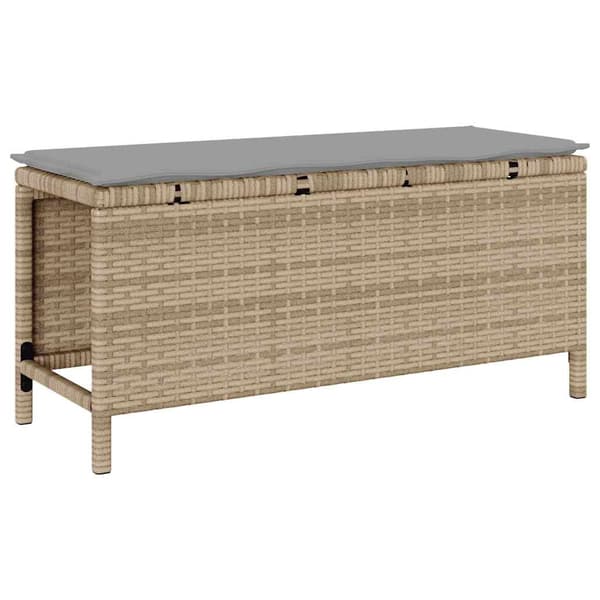 vidaXL Trädgårdsmöbelset Beige konstrotting