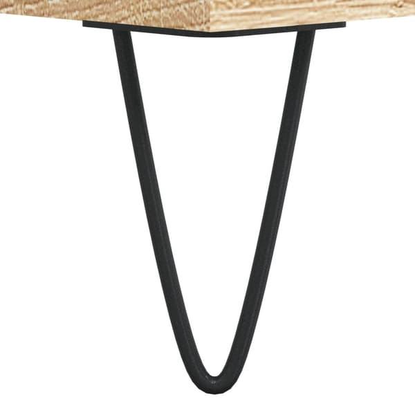 vidaXL Skjenk sonoma eik 60x35x70 cm konstruert tre