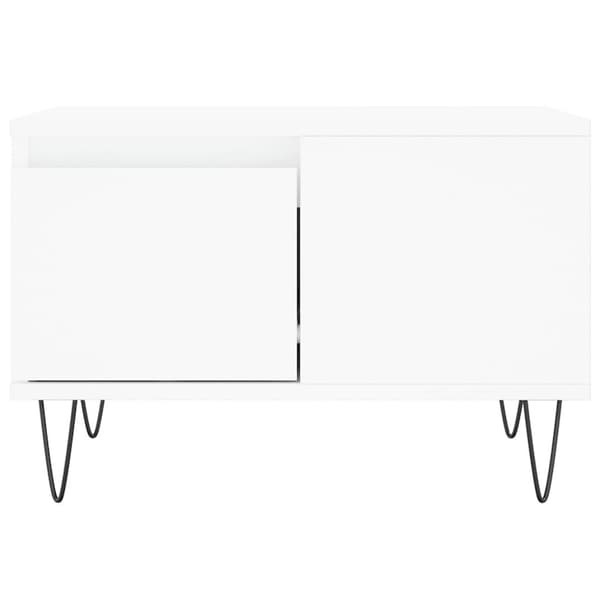 vidaXL Soffbord vit 55x55x36,5 cm konstruerat trä