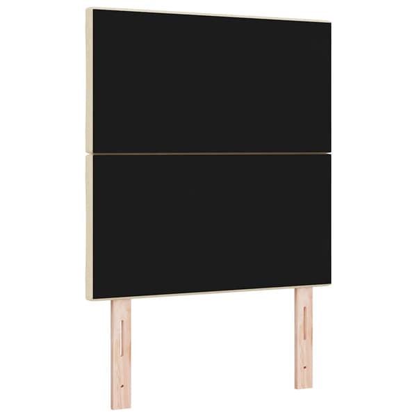 vidaXL LED huvuddyna Kräm 80 cm tyg