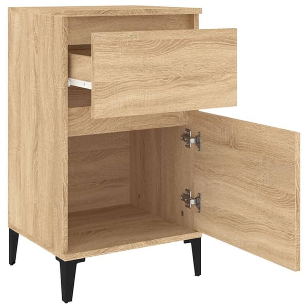 vidaXL Nattbord sonoma eik 40x35x70 cm