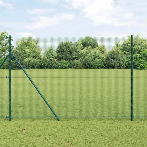 vidaXL Sveist trådgjerde grønn 1.6 x 10 m
