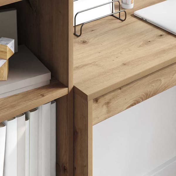 vidaXL Skrivebord Artisan Eik 100 x 40 x 76 cm