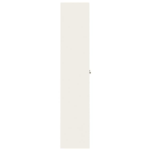 vidaXL Dokumentskåp vit 90x40x200 cm stål